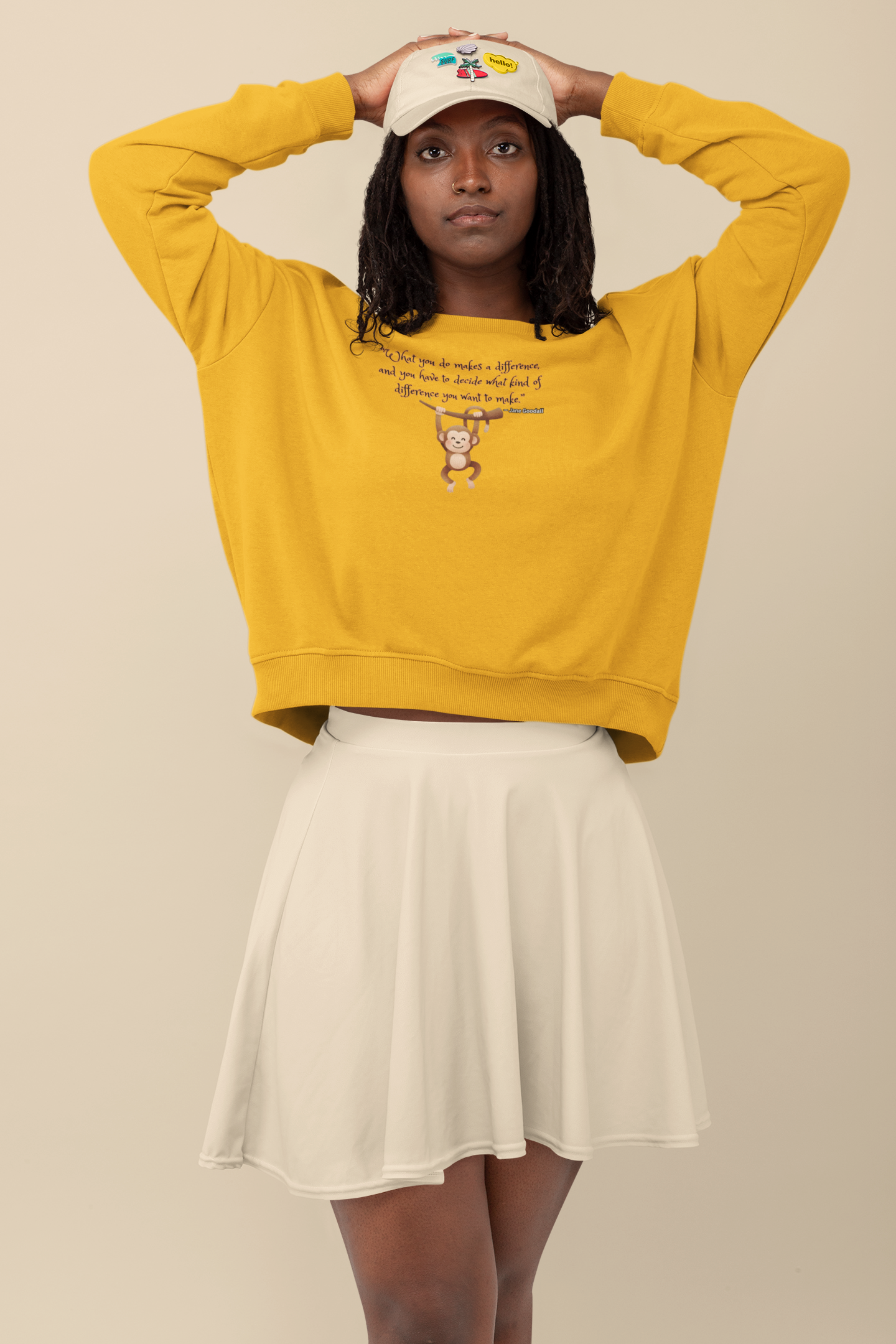 Jane Goodall Monkey Sweatshirt