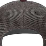 Heather Grey/ Charcoal/ Maroon - BACK