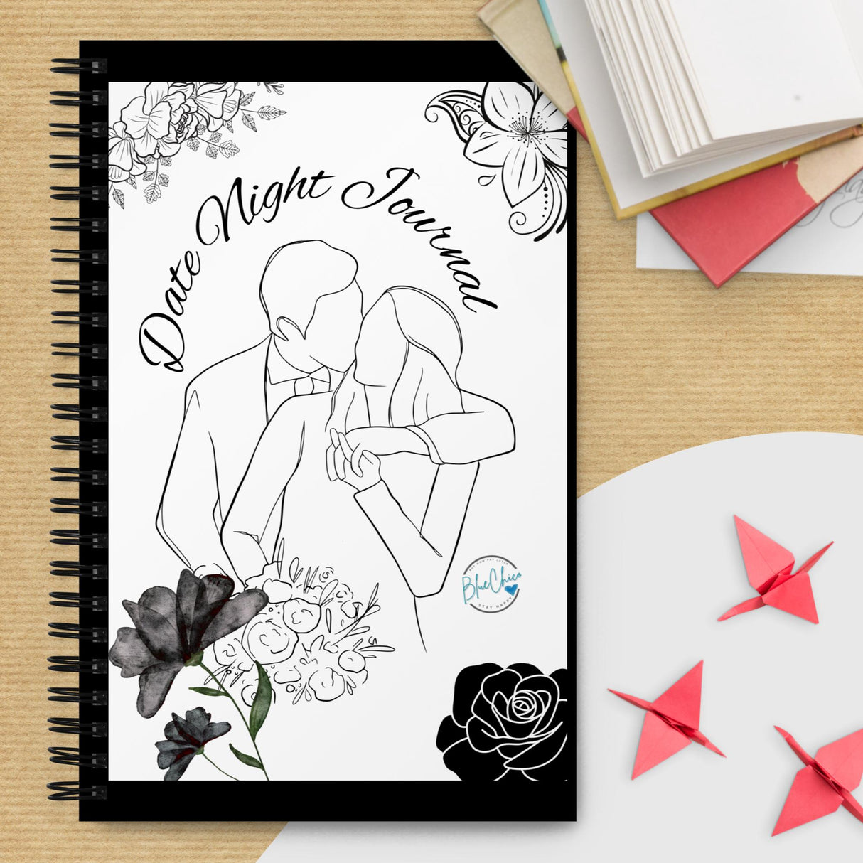 Date Night Journal in Black/White Tones 