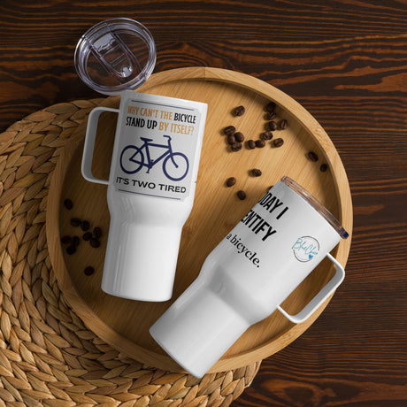 Identify as a Bicycle Travel Mug 