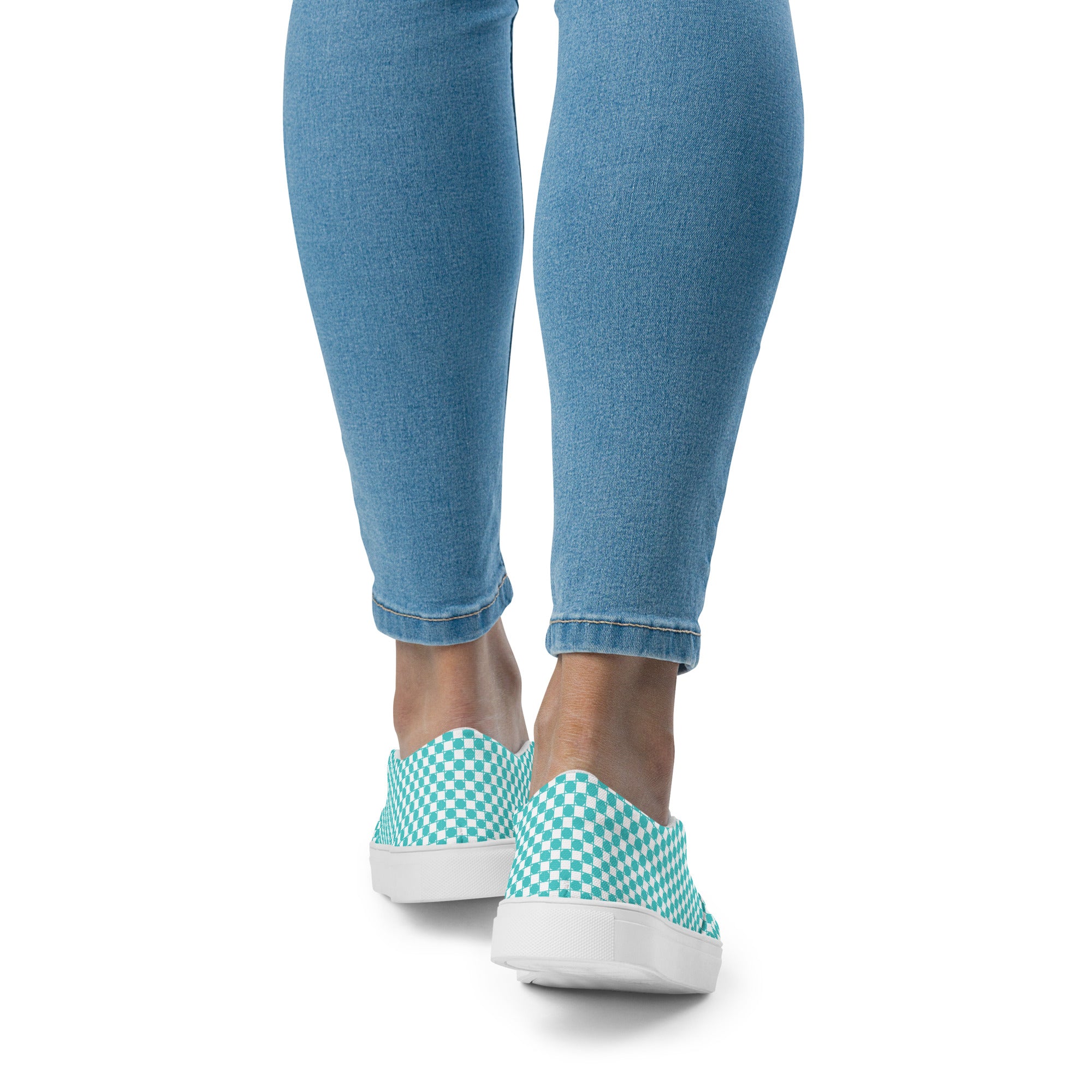 Blue Royal Check Slip On- Women's 