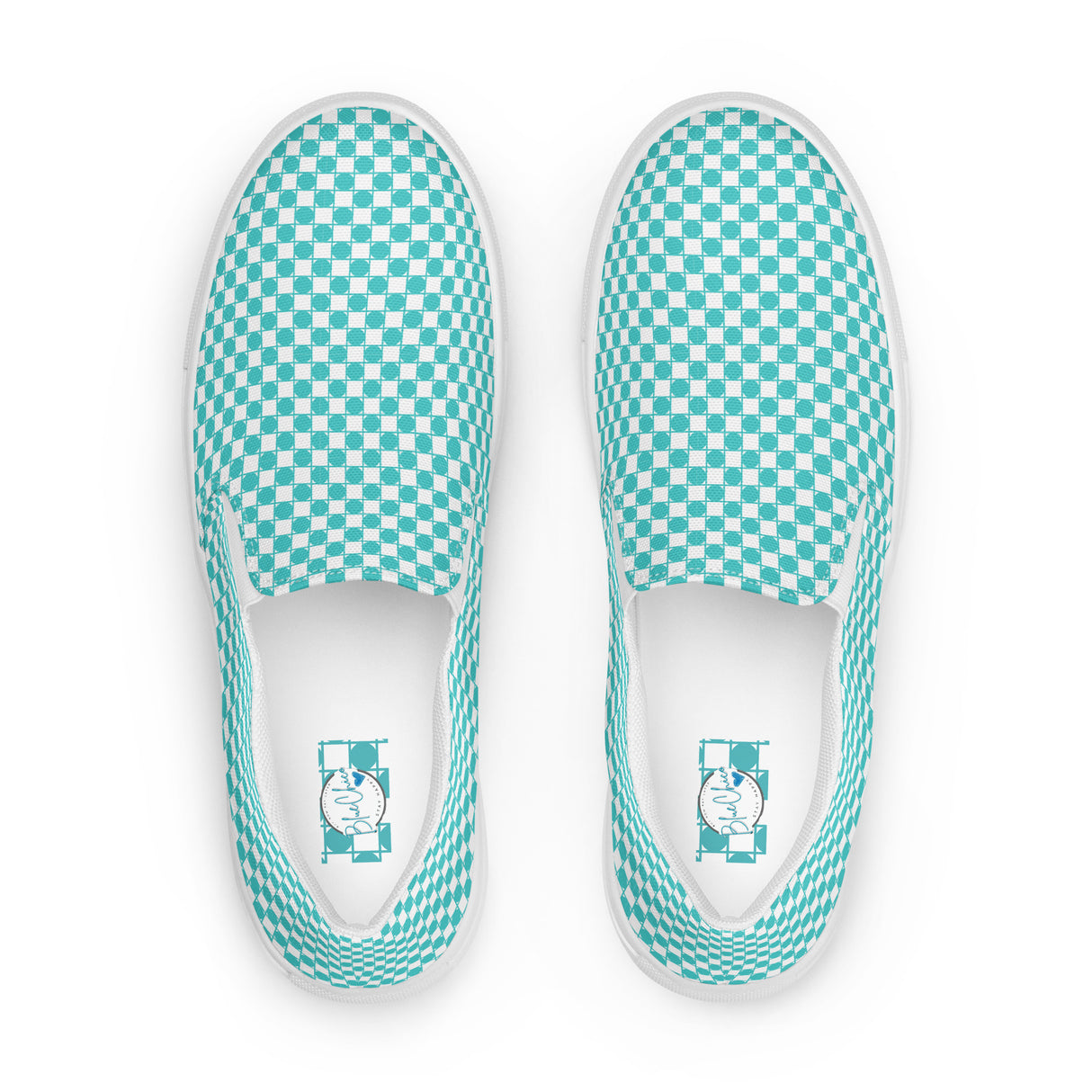 Blue Royal Check Slip On- Women's 