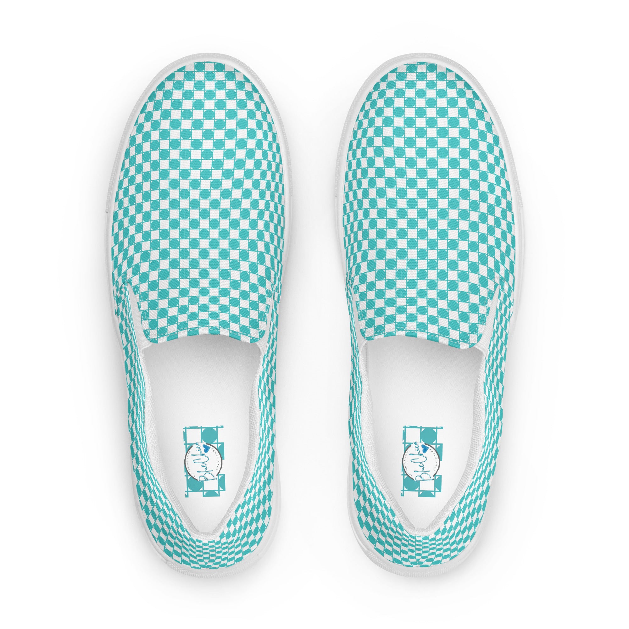 Blue Royal Check Slip On- Women's 