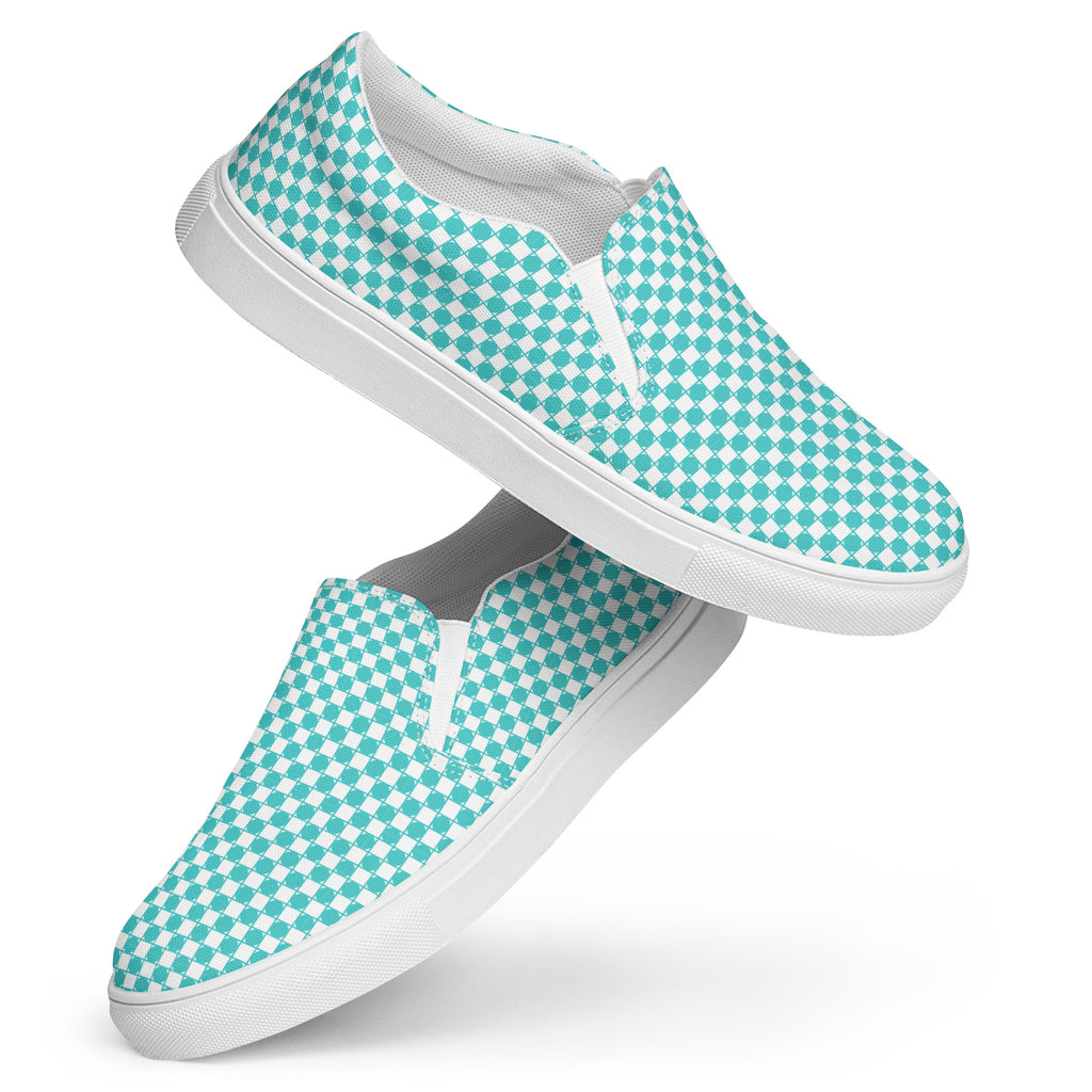 Blue Royal Check Slip On- Women's 