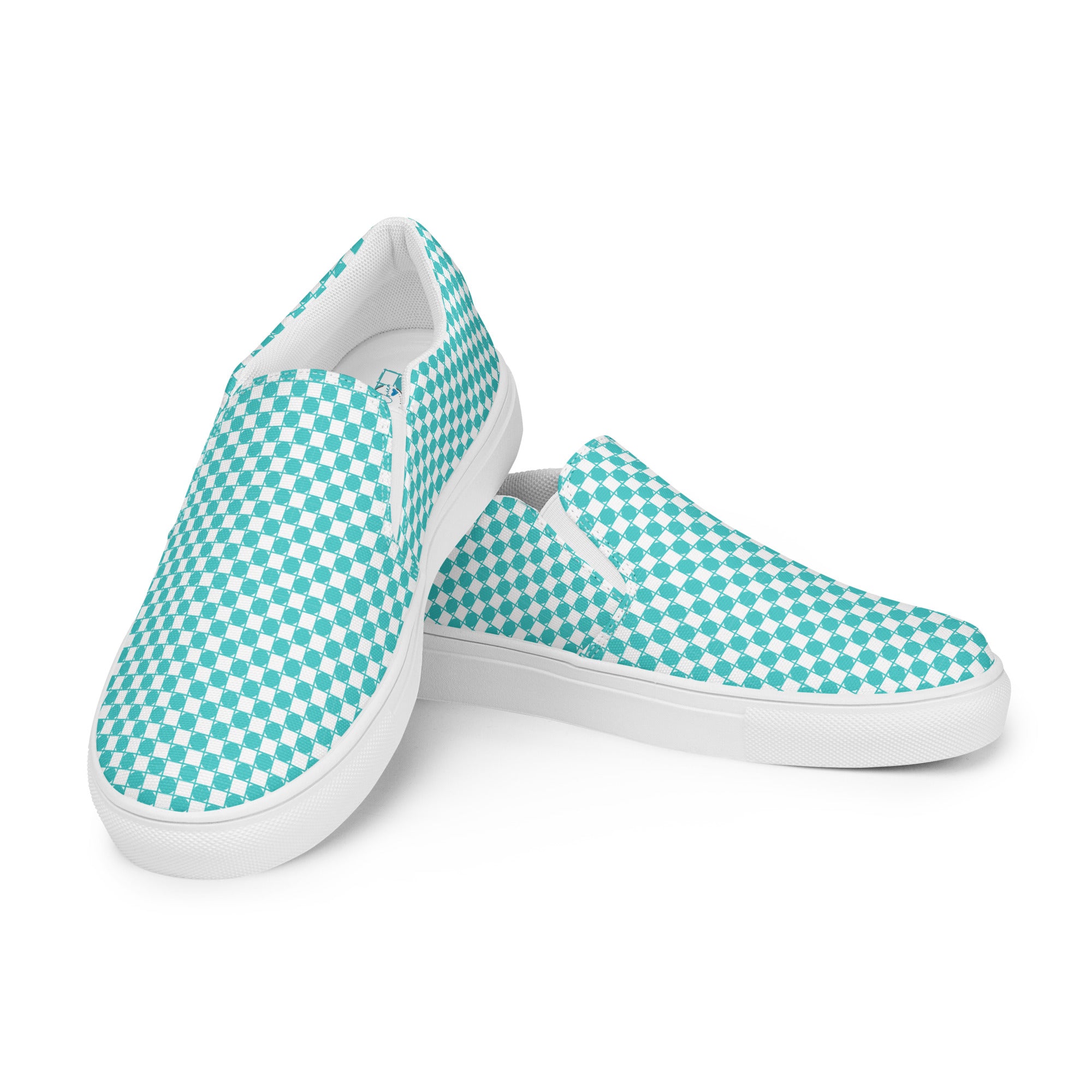 Blue Royal Check Slip On- Women's 