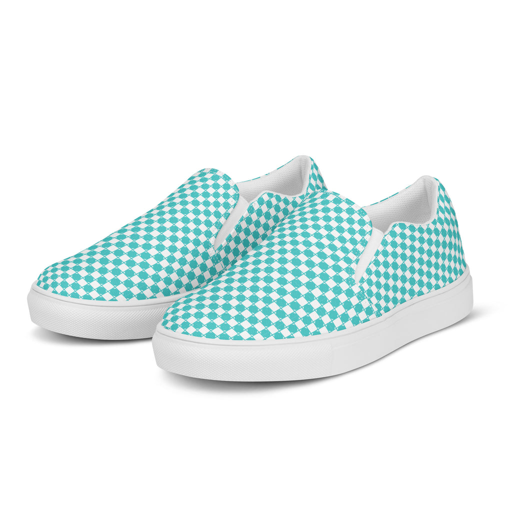 Blue Royal Check Slip On- Women's 