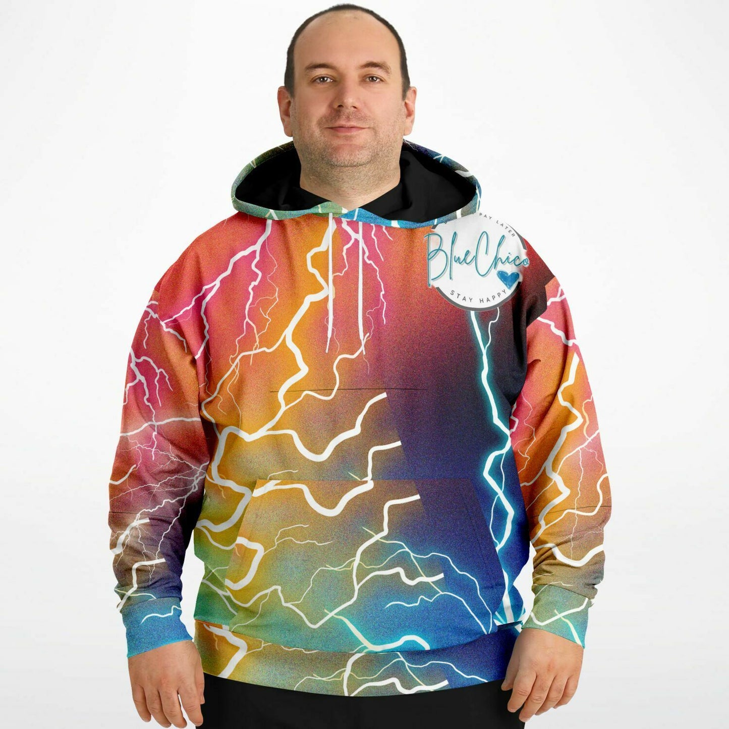 PLUS SIZE Lightning Strikes Premium Hoodie