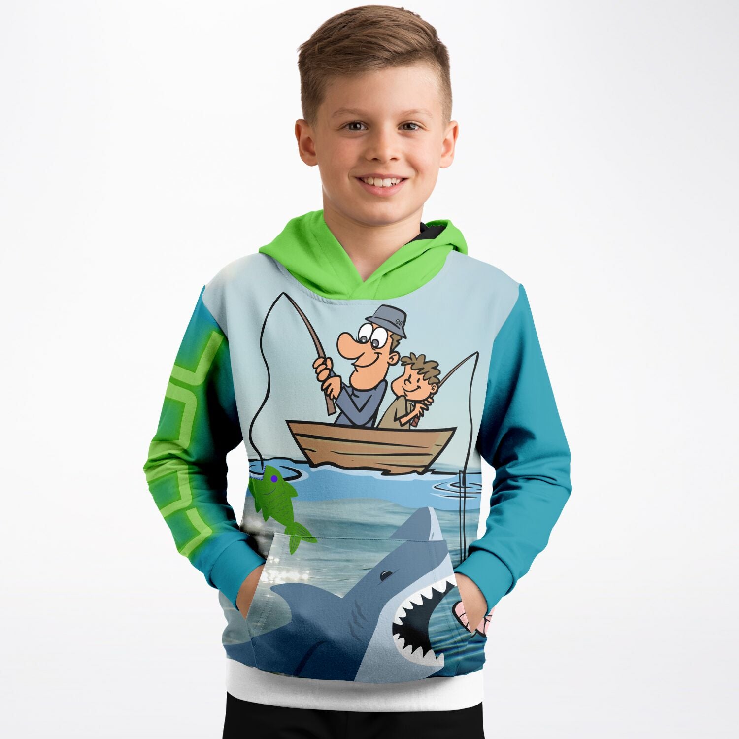Fishing OOPS Premium Youth Hoodie 