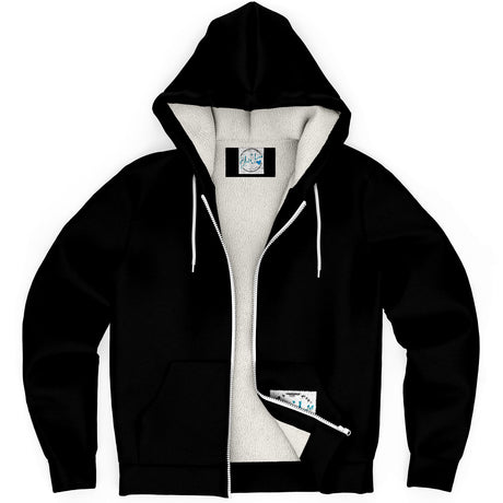 Basic Black MicroFleece Coat 