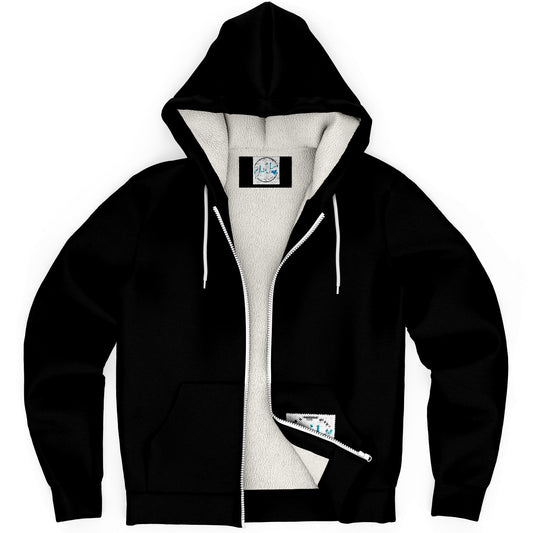 Basic Black MicroFleece Coat