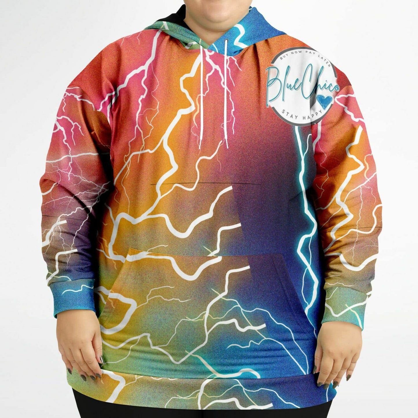 PLUS SIZE Lightning Strikes Premium Hoodie