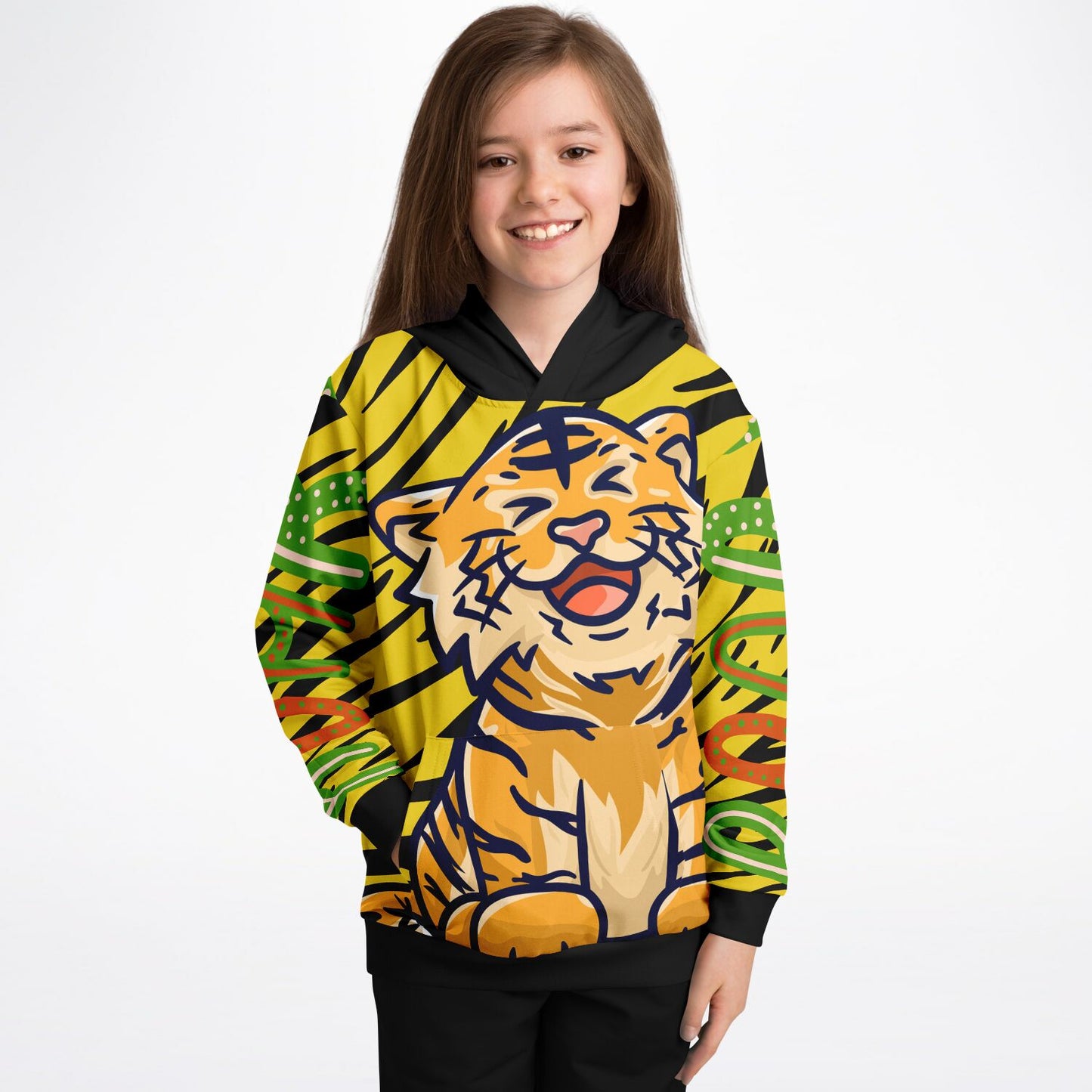 Tiger Stripes Premium Kids Hoodie