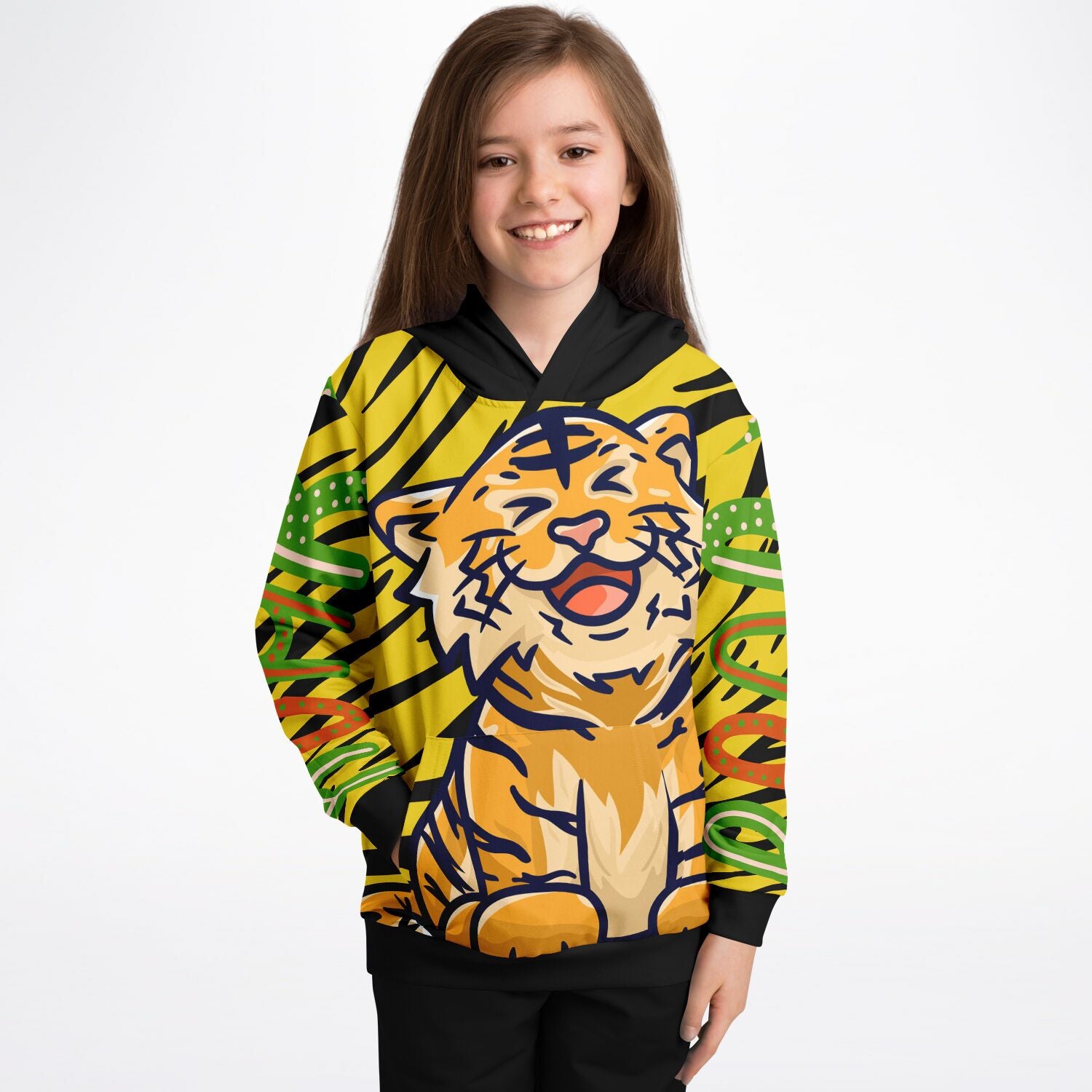 Tiger Stripes Premium Kids Hoodie 