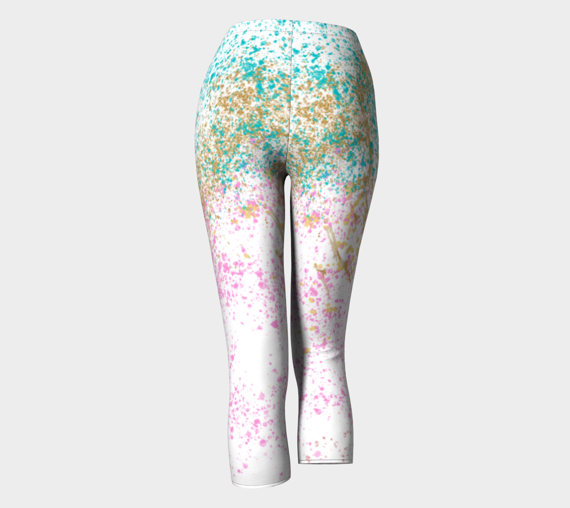 Marble Queen Premium Stretch Capri Leggings