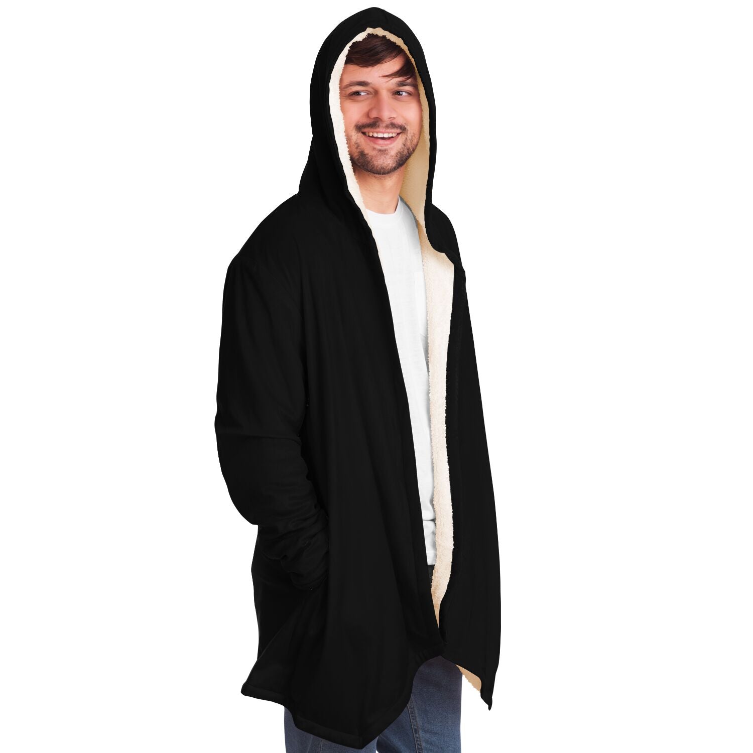 Basic Black Microfleece Cloak 