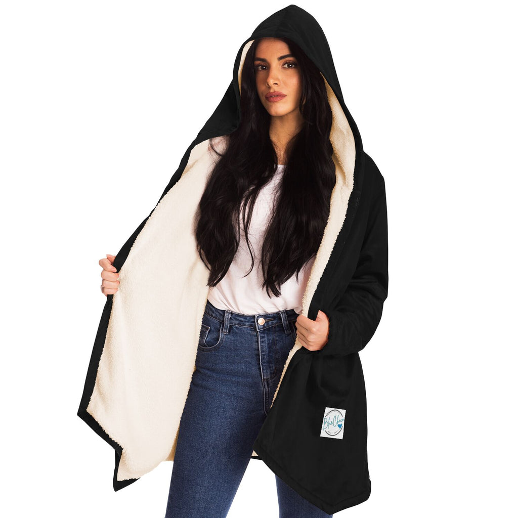 Basic Black Microfleece Cloak 