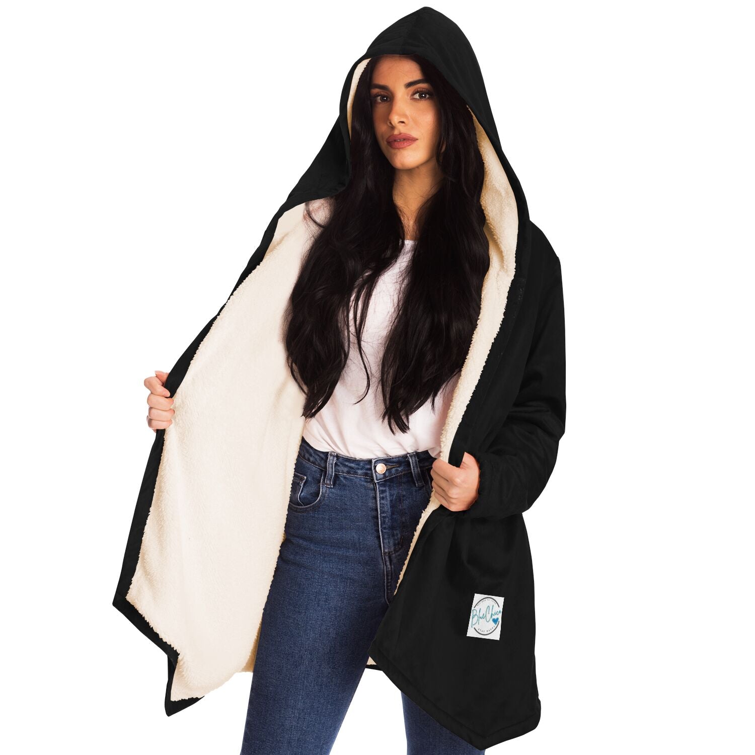 Basic Black Microfleece Cloak 