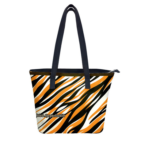 Mocha TIger Leather Handbag 