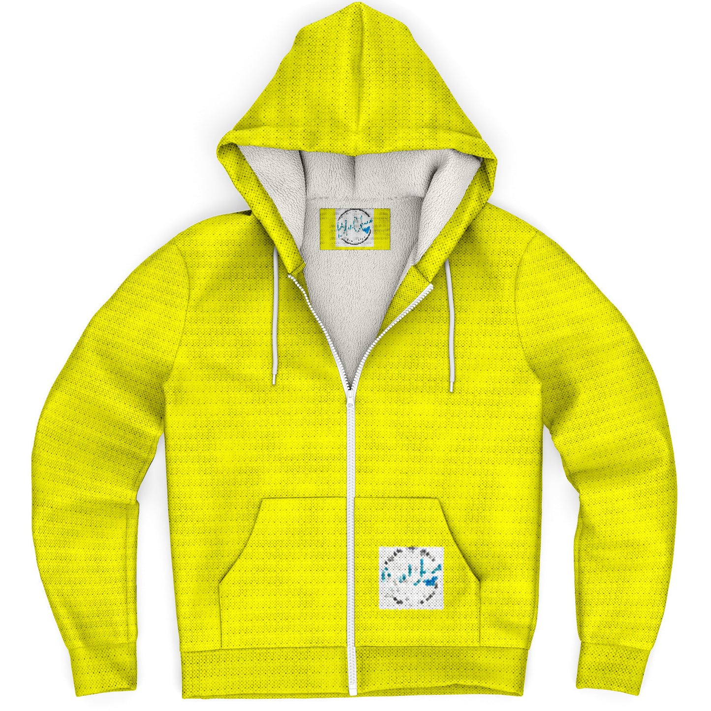 Bright Yellow MicroFleece Coat
