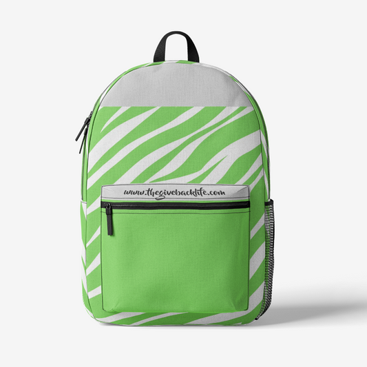 Mint Tiger (from the Tiger Series) Trendy Backpack