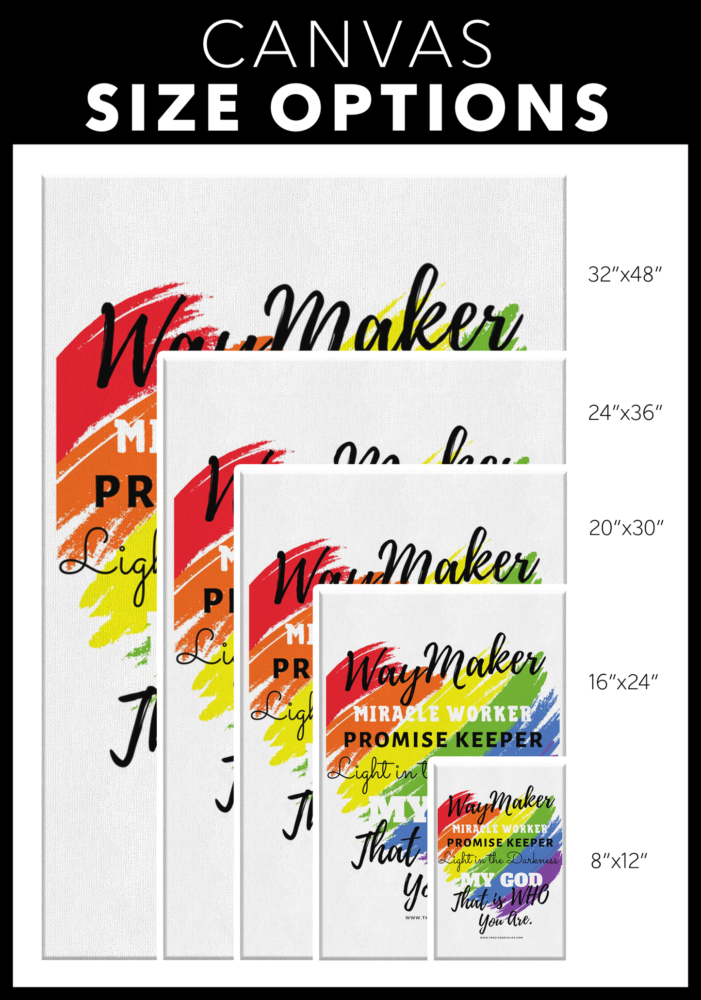 Waymaker Premium Gallery Canvas Wrap