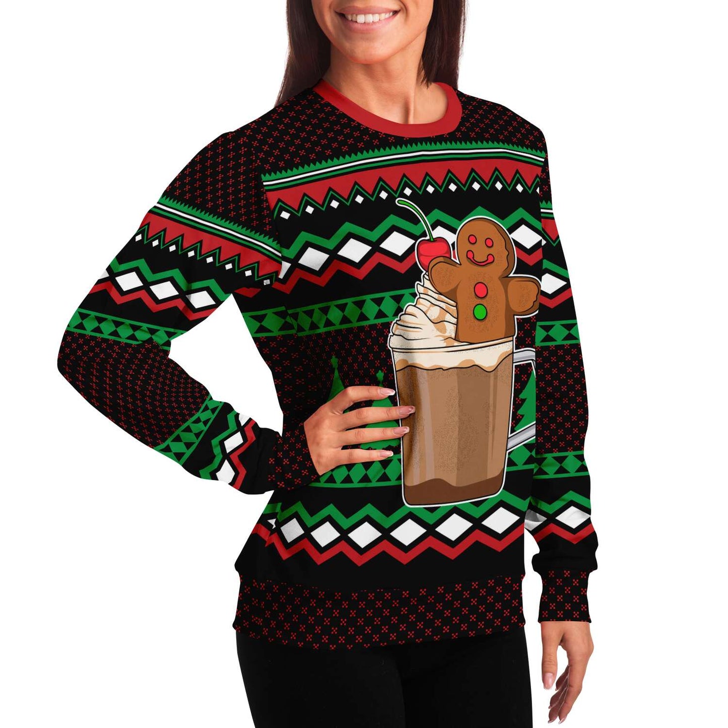 Gingerbread Cup O' Holly Jolly Sweatshirt