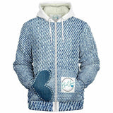 90's Denim Inspired Microfleece Coat 