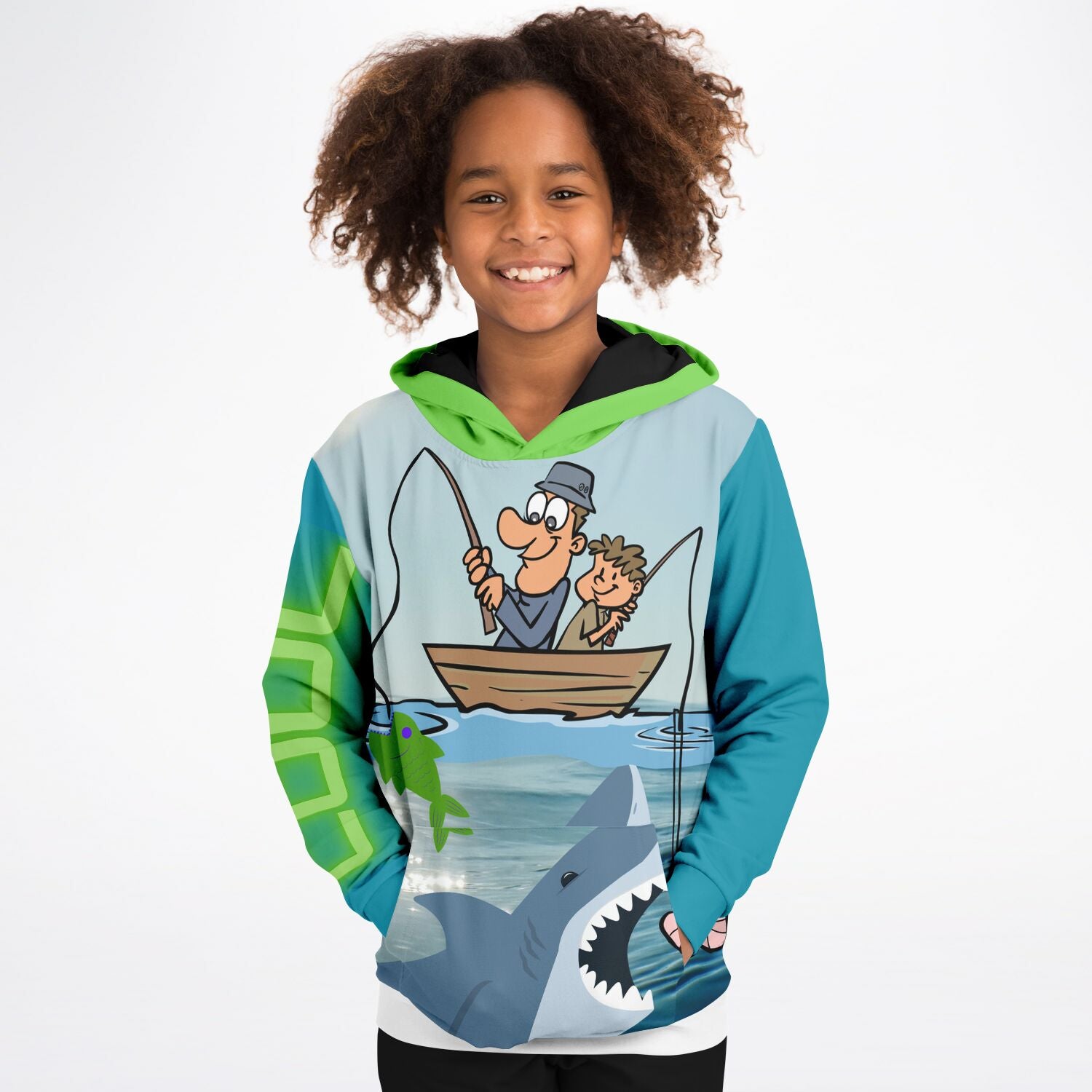 Fishing OOPS Premium Youth Hoodie 