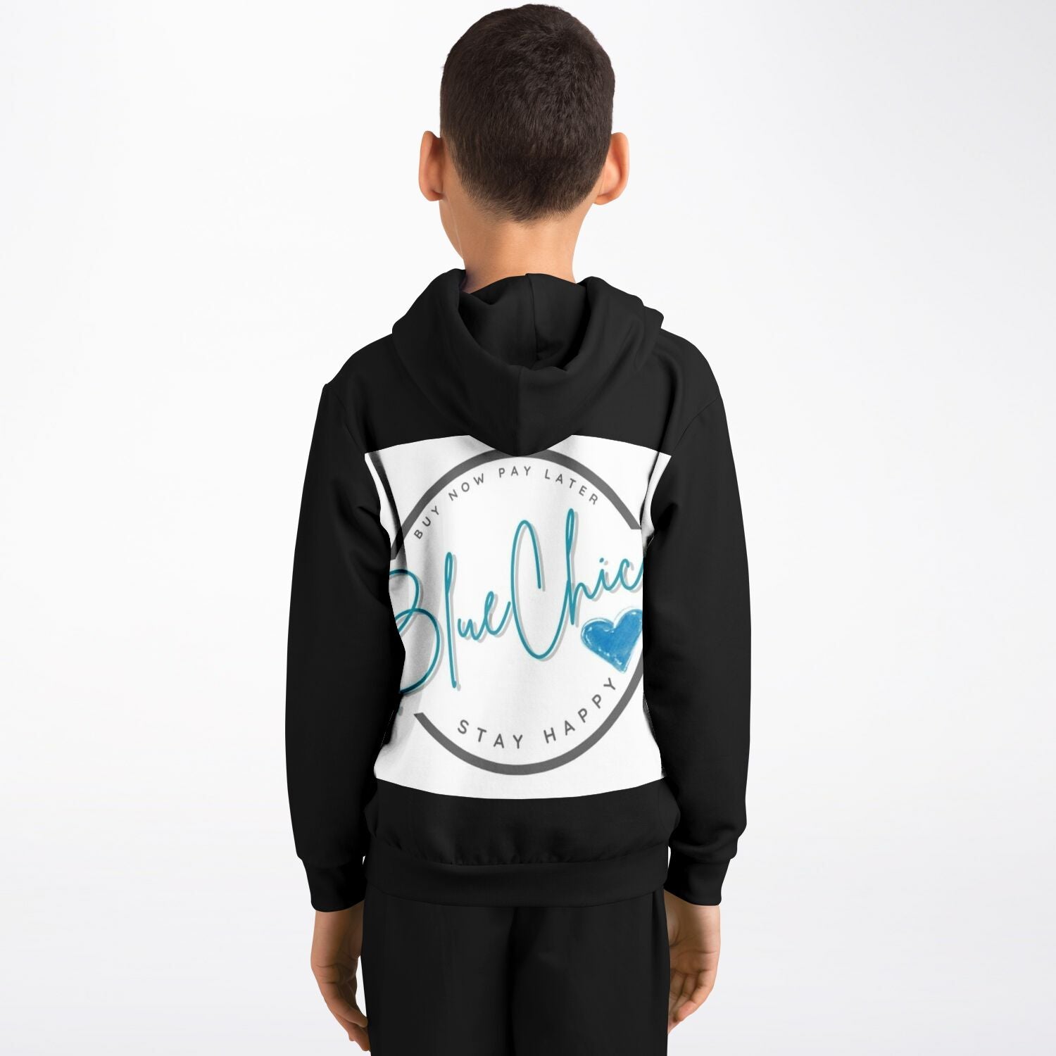 Basic Black PREMIUM Kids Hoodie 