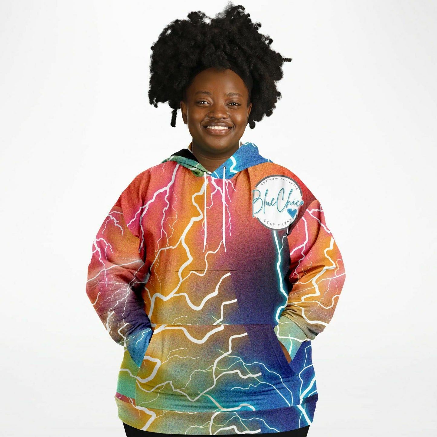 PLUS SIZE Lightning Strikes Premium Hoodie