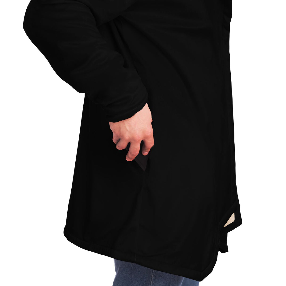 Basic Black Microfleece Cloak 