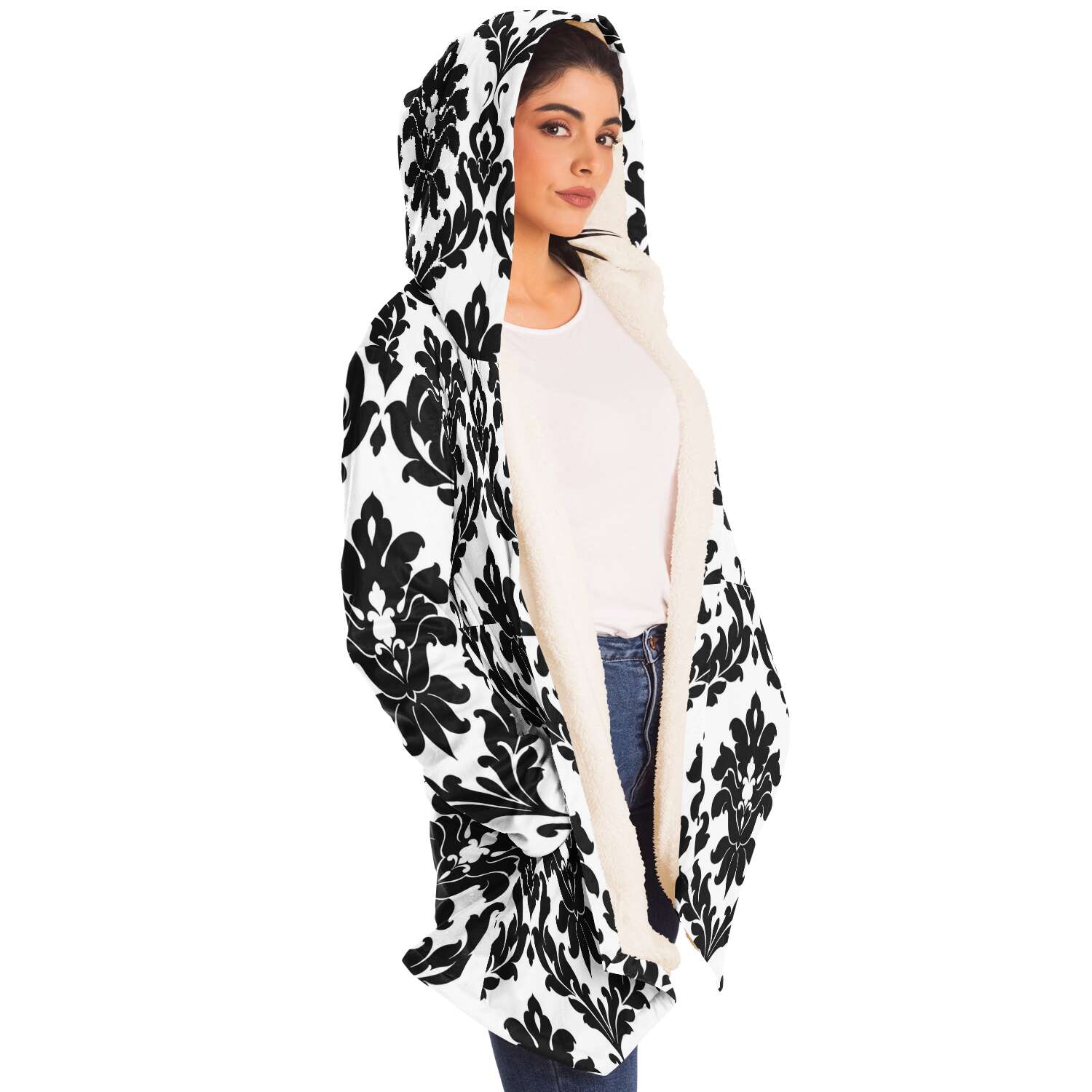 Royal Damask Fleece Cloak 