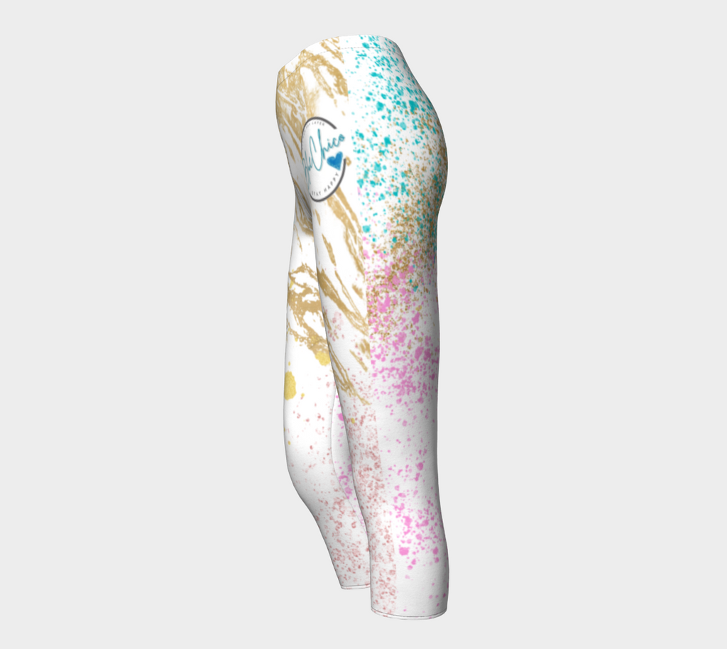 Marble Queen Premium Stretch Capri Leggings 