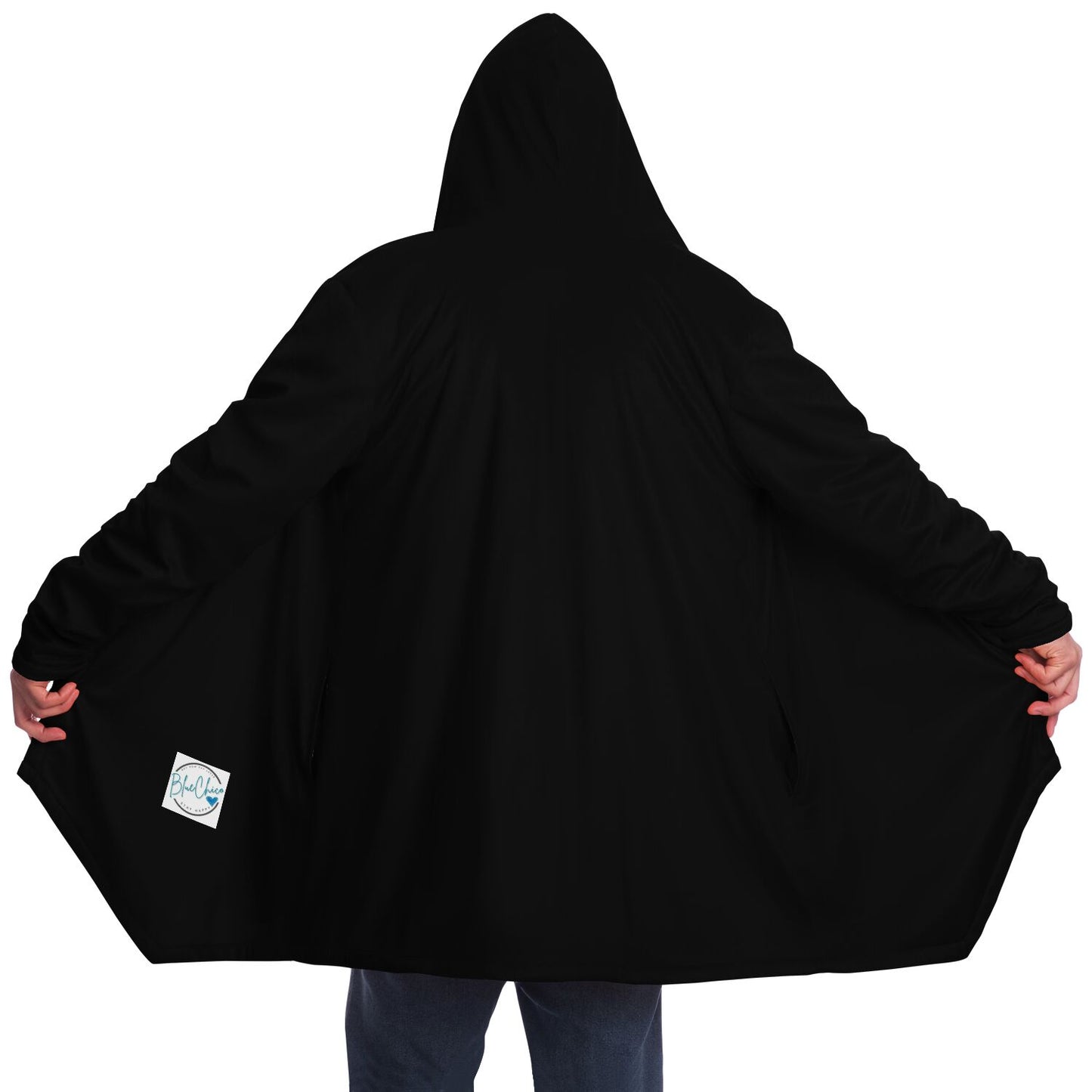 Basic Black Microfleece Cloak