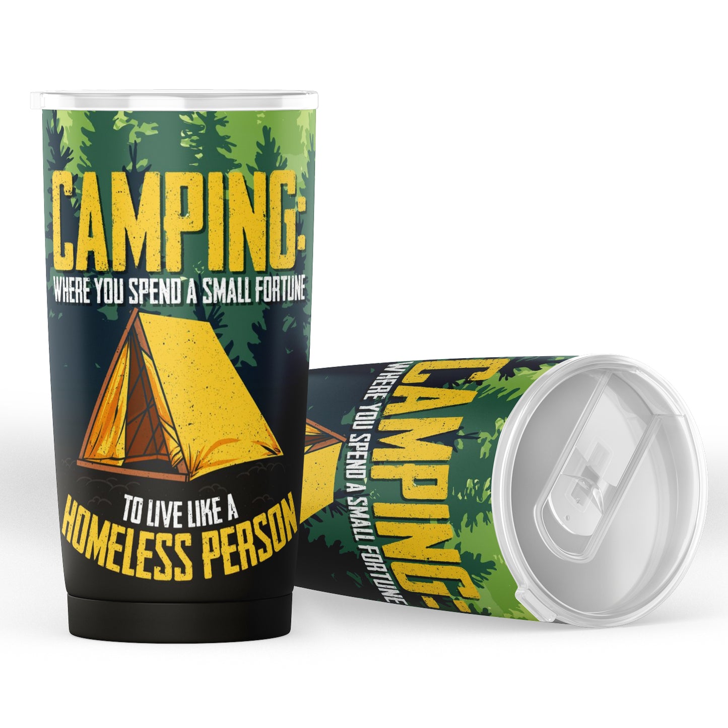 Fall Fun: Camping Tumbler