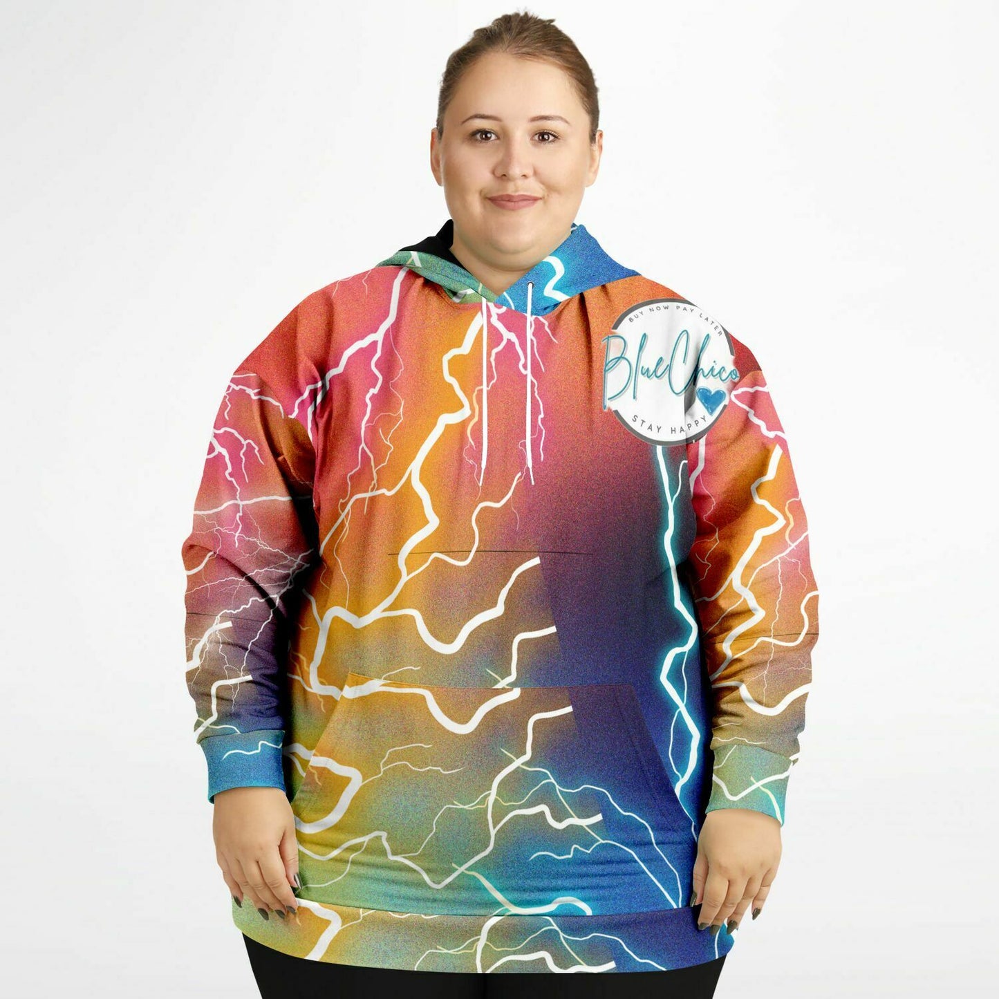 PLUS SIZE Lightning Strikes Premium Hoodie