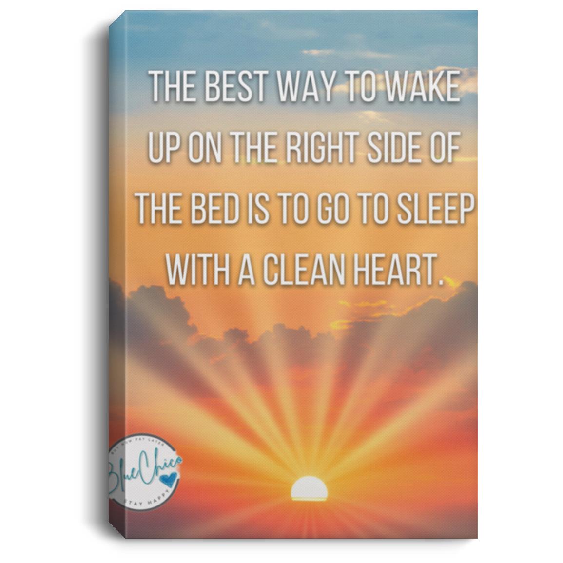 Wake up Happy Canvas Wall Art 