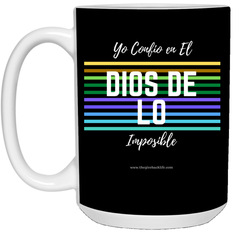 Dios De Lo Imposible 15 oz. White Mug 