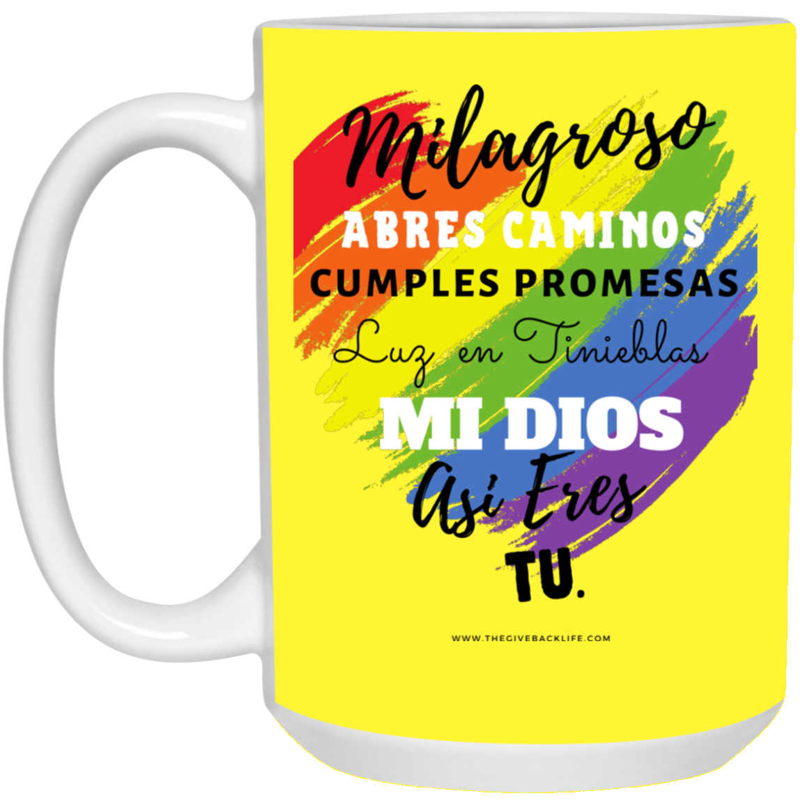 MIlagroso 15 oz. White Mug 