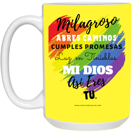 MIlagroso 15 oz. White Mug 