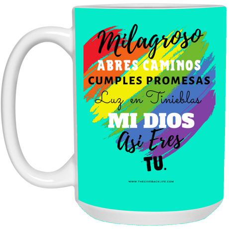 MIlagroso 15 oz. White Mug 
