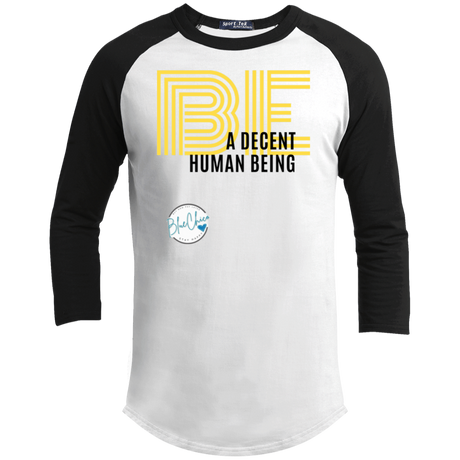 Be a Decent Human Being Youth 3/4 Raglan Sleeve Shirt 