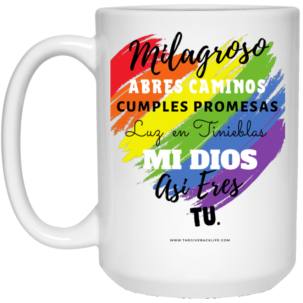 MIlagroso 15 oz. White Mug 