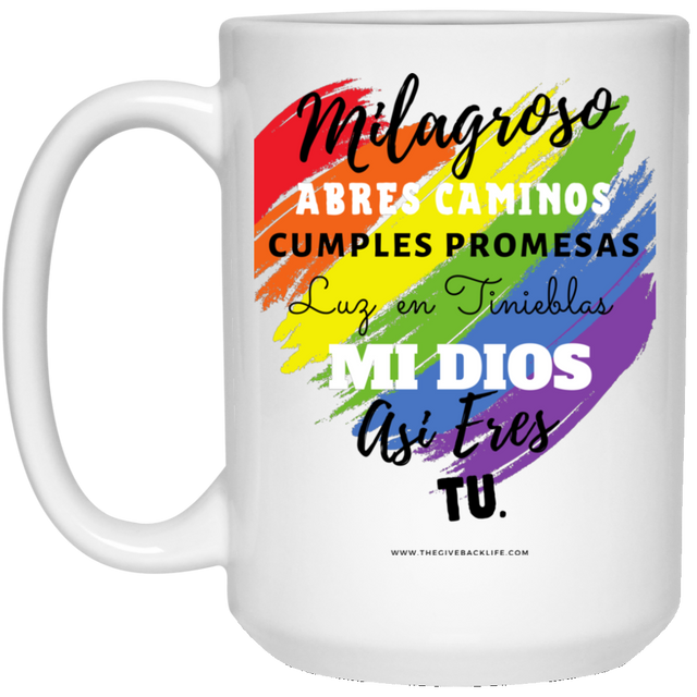 MIlagroso 15 oz. White Mug 