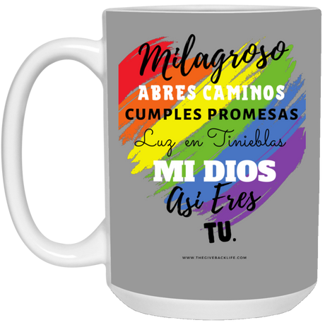 MIlagroso 15 oz. White Mug 