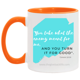 You take what the Enemy meant for me 11OZ Accent Mug 