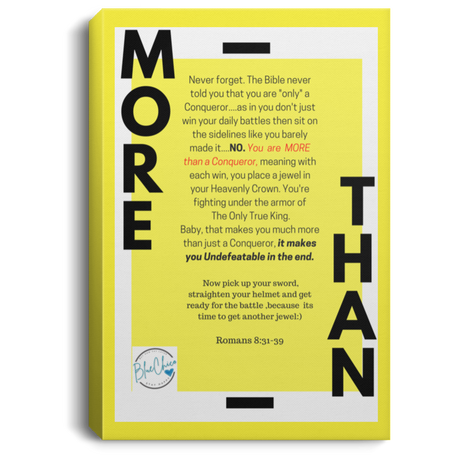 More Than Conquerors Canvas Frame 