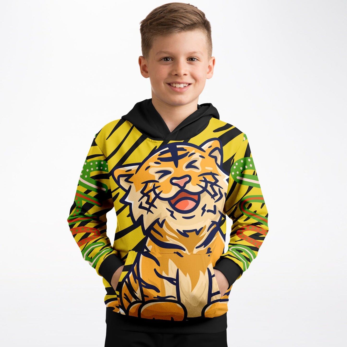 Tiger Stripes Premium Kids Hoodie