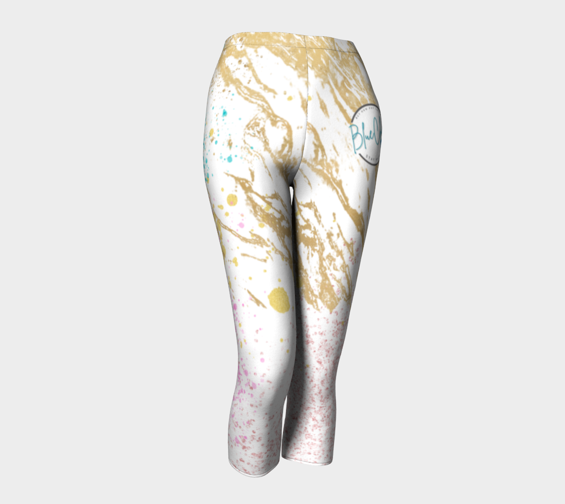 Marble Queen Premium Stretch Capri Leggings 