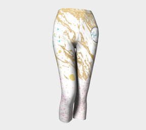 Marble Queen Premium Stretch Capri Leggings 